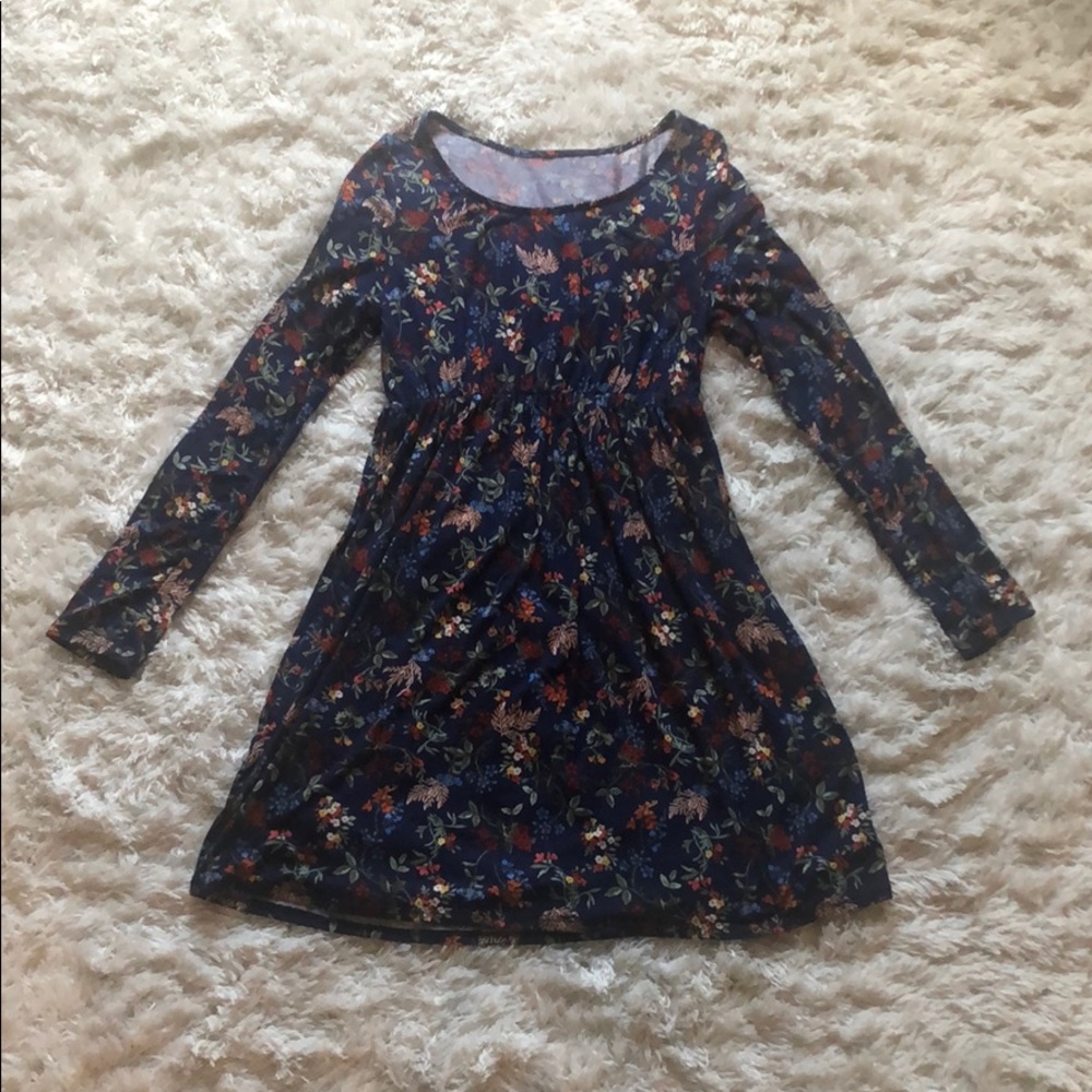 Blue floral dress